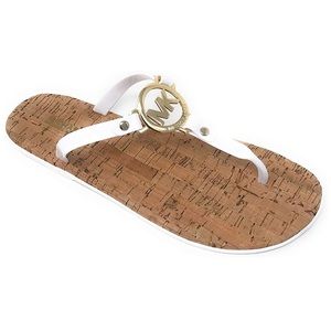 Michael Kors MK Charm Jelly Flip Flops